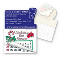 Tooth Shape Custom Printed Calendar Pad Sticker W/Tear Away Calendar